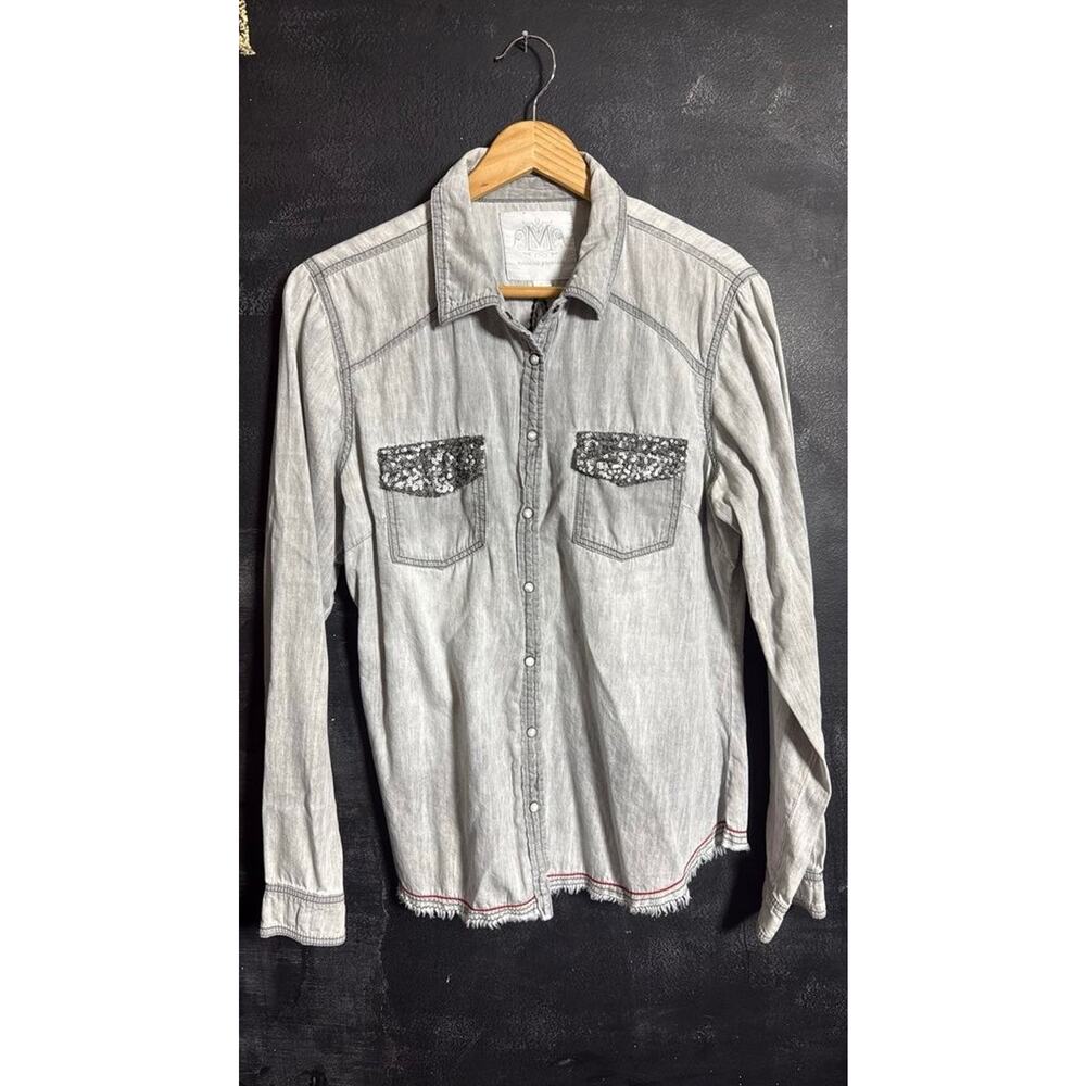 Maurices Women's Embellished Denim Shirt